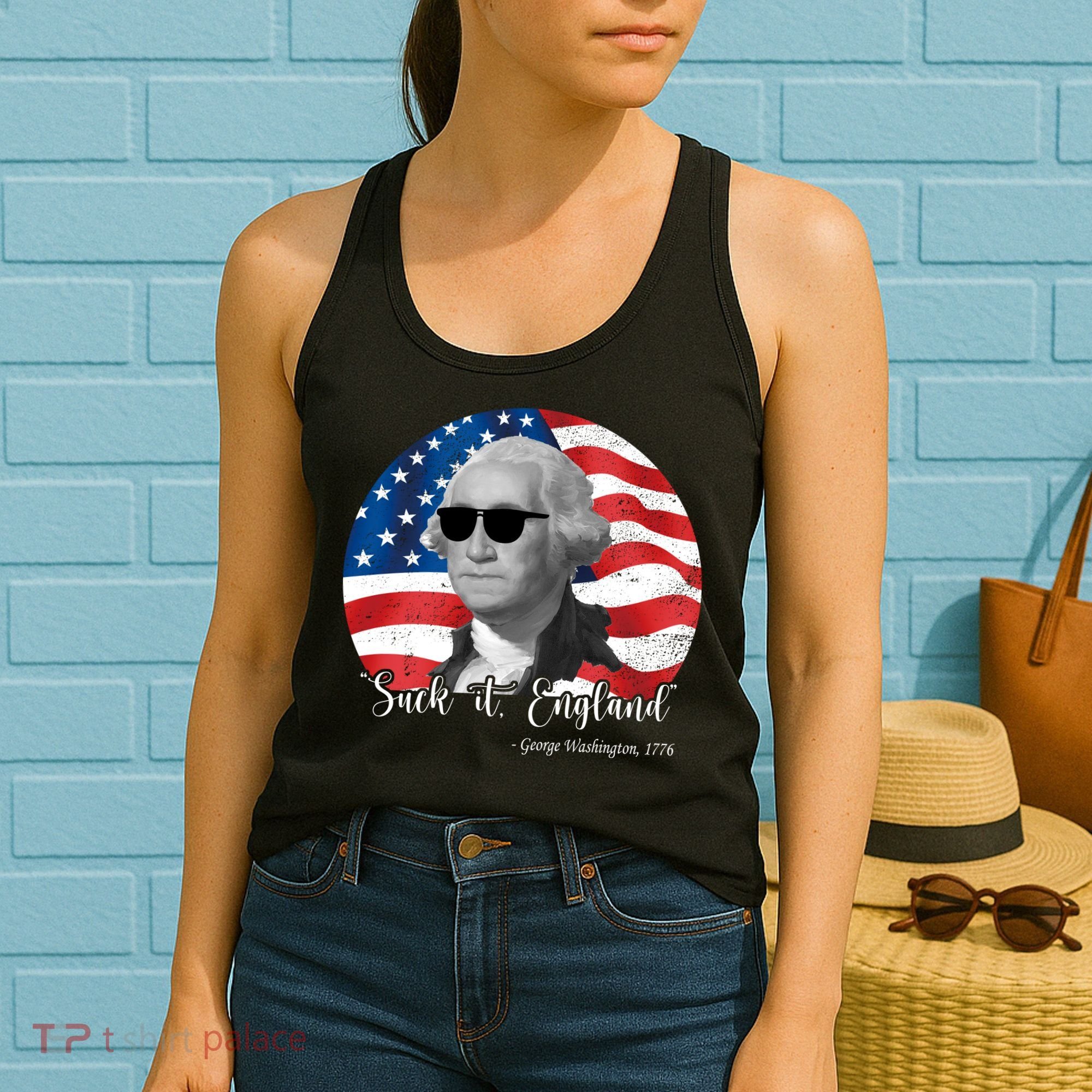 Suck It England George Washing 1776 Funny Women's Tank Top