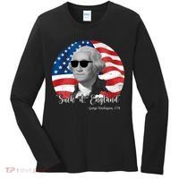 Suck It England George Washing 1776 Funny Women's Long Sleeve Shirt thumb 0