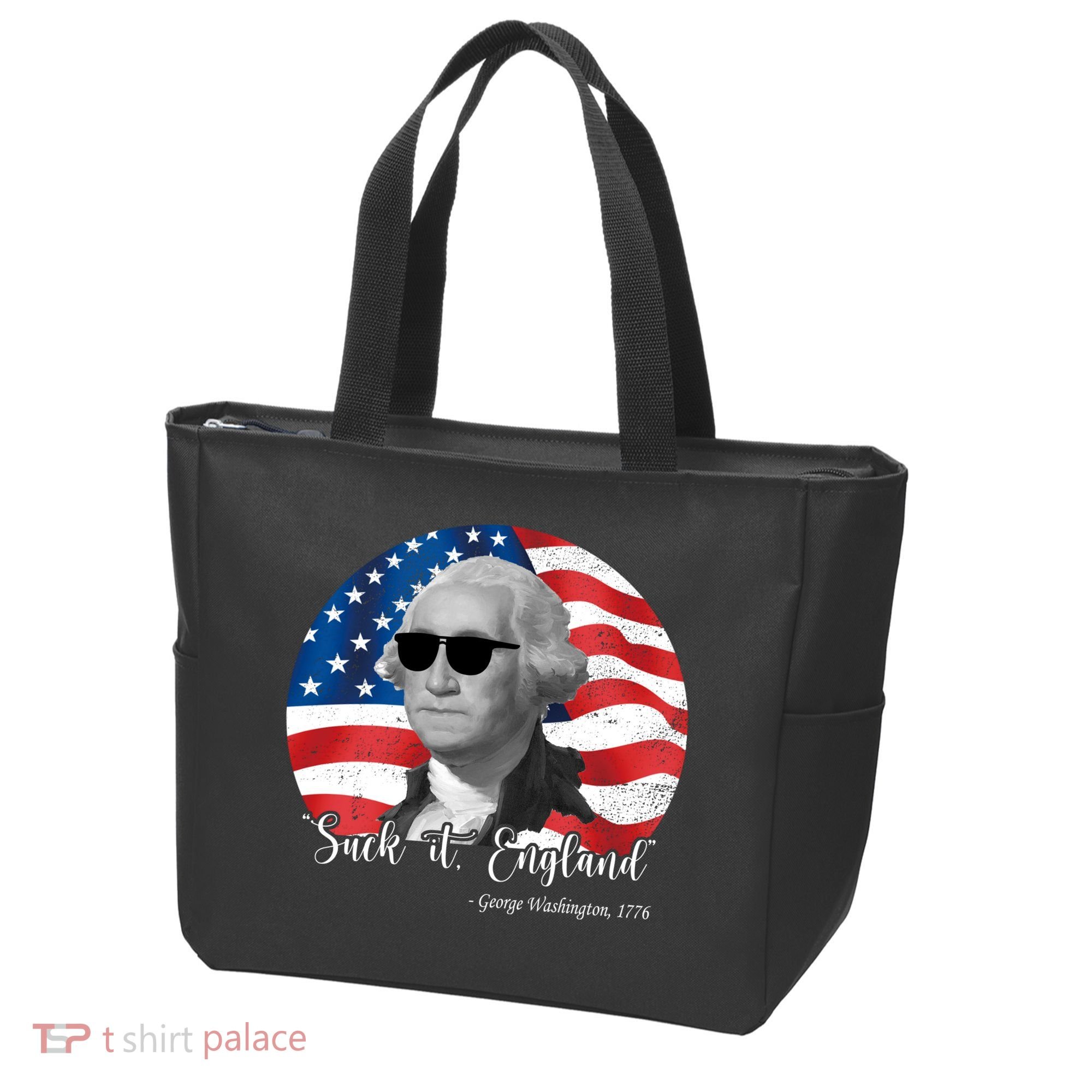 Suck It England George Washing 1776 Funny Tote Bag