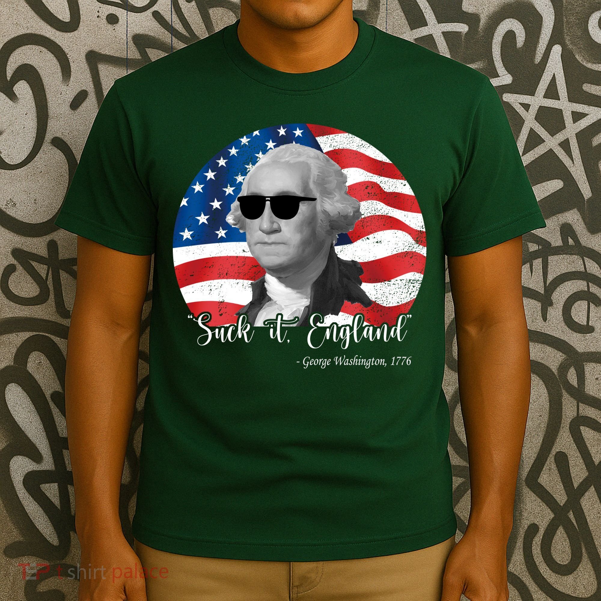 Suck It England George Washing 1776 Funny T-Shirt