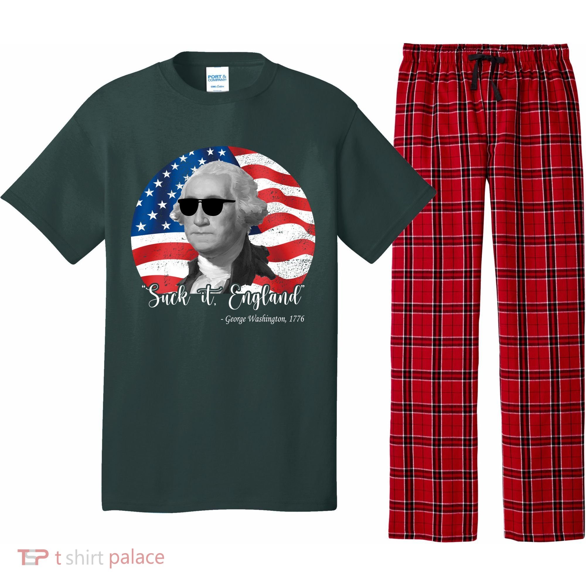 Suck It England George Washing 1776 Funny Pajama Set