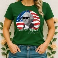 Suck It England George Washing 1776 Funny Women's T-Shirt thumb 2