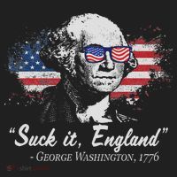 Suck It England Funny 4th Of July George Washington 1776 Beanie thumb 2