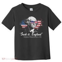 Suck It England Funny 4th Of July George Washington 1776 Toddler T-Shirt thumb 0