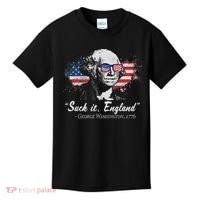 Suck It England Funny 4th Of July George Washington 1776 Kids T-Shirt thumb 0