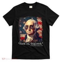 Suck It England Funny 4th Of July George Washington 1776 T-Shirt thumb 0