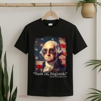 Suck It England Funny 4th Of July George Washington 1776 T-Shirt thumb 2