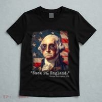 Suck It England Funny 4th Of July George Washington 1776 T-Shirt thumb 5