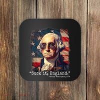 Suck It England Funny 4th Of July George Washington 1776 Coaster thumb 0