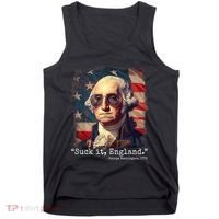 Suck It England Funny 4th Of July George Washington 1776 Tank Top thumb 0