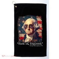 Suck It England Funny 4th Of July George Washington 1776 Golf Towel thumb 0