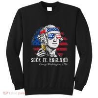 Suck It England Funny 4th of July George Washington 1776 Sweatshirt thumb 0