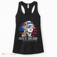 Suck It England Funny 4th of July George Washington 1776 Women's Tank Top thumb 0