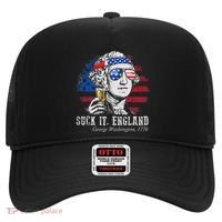 Suck It England Funny 4th of July George Washington 1776 Hat thumb 0