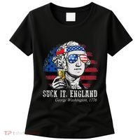 Suck It England Funny 4th of July George Washington 1776 Women's T-Shirt thumb 0