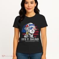 Suck It England Funny 4th of July George Washington 1776 Women's T-Shirt thumb 4