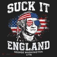 Suck It England Funny 4th Of July George Washington 1776 Women's Sweatshirt thumb 2