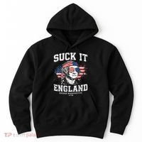 Suck It England Funny 4th Of July George Washington 1776 Hoodie thumb 0