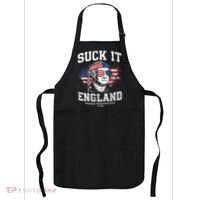 Suck It England Funny 4th Of July George Washington 1776 Apron thumb 0