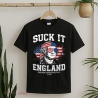 Suck It England Funny 4th Of July George Washington 1776 T-Shirt thumb 2