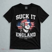 Suck It England Funny 4th Of July George Washington 1776 T-Shirt thumb 5