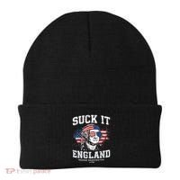 Suck It England Funny 4th Of July George Washington 1776 Beanie thumb 0