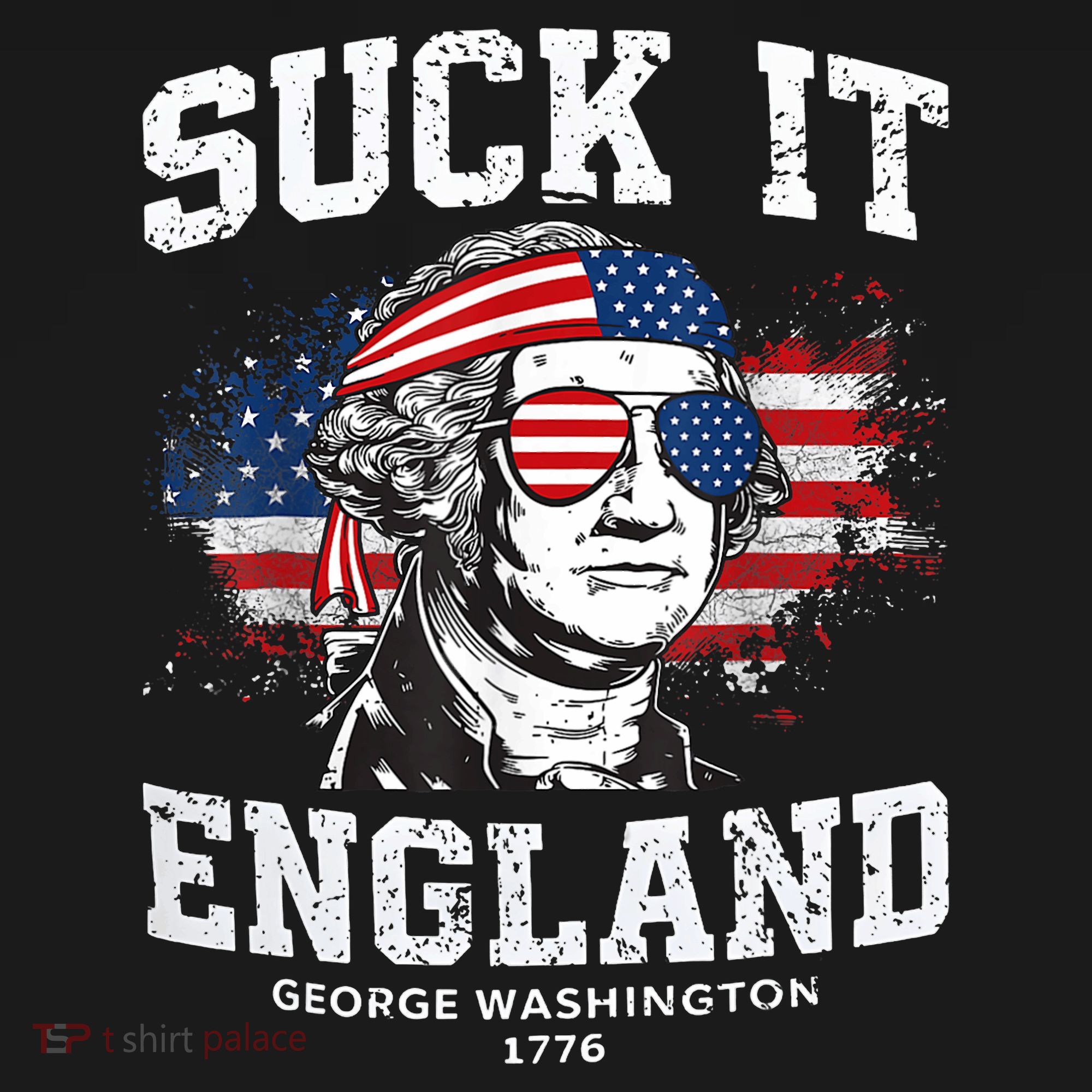 Suck It England Funny 4th Of July George Washington 1776 Women's Hoodie