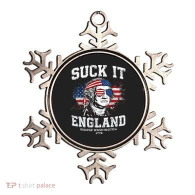 Suck It England Funny 4th Of July George Washington 1776 Ornament