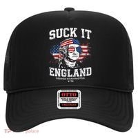 Suck It England Funny 4th Of July George Washington 1776 Hat thumb 0
