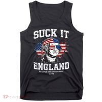 Suck It England Funny 4th Of July George Washington 1776 Tank Top thumb 0