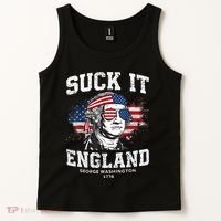 Suck It England Funny 4th Of July George Washington 1776 Tank Top thumb 2