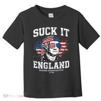 Suck It England Funny 4th Of July George Washington 1776 Toddler T-Shirt thumb 0