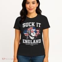 Suck It England Funny 4th Of July George Washington 1776 Women's T-Shirt thumb 4
