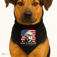 Suck It England Funny 4th of July Funny George Washington USA-Made Doggie Bandana thumb 1