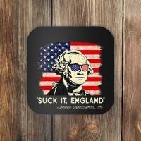 Suck It England Funny 4th of July Funny George Washington Coaster thumb 0