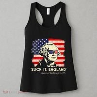 Suck It England Funny 4th of July Funny George Washington Women's Tank Top thumb 3