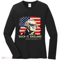 Suck It England Funny 4th of July Funny George Washington Women's Long Sleeve Shirt thumb 0