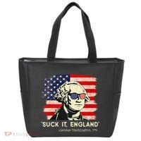 Suck It England Funny 4th of July Funny George Washington Tote Bag thumb 0