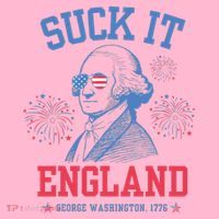 Suck It England Red White & Blue George Washington 4th July Coaster thumb 2