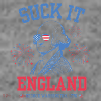 Suck It England Red White & Blue George Washington 4th July Toddler Hoodie thumb 2