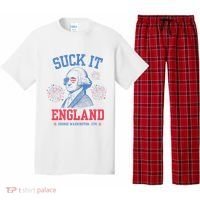 Suck It England Red White & Blue George Washington 4th July Pajama Set thumb 0