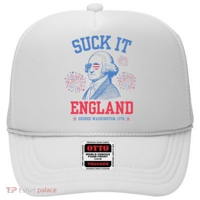Suck It England Red White & Blue George Washington 4th July Hat