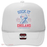 Suck It England Red White & Blue George Washington 4th July Hat thumb 0