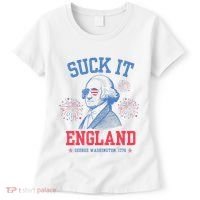 Suck It England Red White & Blue George Washington 4th July Women's T-Shirt thumb 0