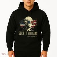 Suck It England Funny George Washington 1776 Usa Hoodie thumb 2