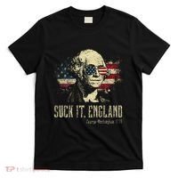 Suck It England Funny George Washington 1776 Usa T-Shirt thumb 0
