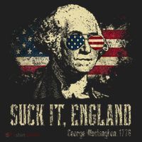 Suck It England Funny George Washington 1776 Usa Beanie thumb 2