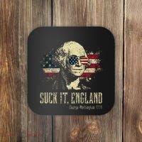 Suck It England Funny George Washington 1776 Usa Coaster thumb 0