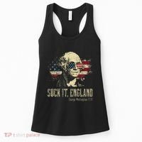 Suck It England Funny George Washington 1776 Usa Women's Tank Top thumb 0