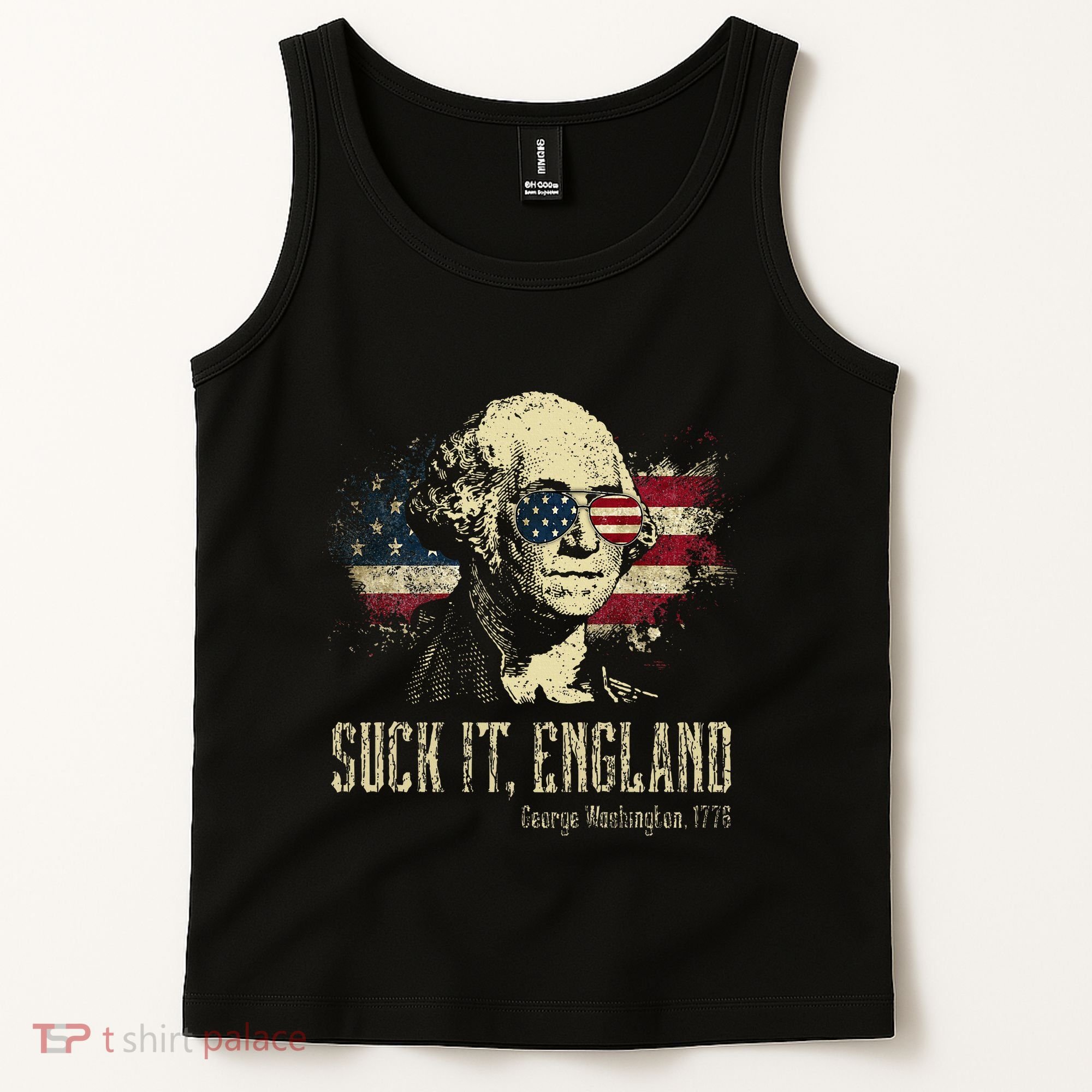 Suck It England Funny George Washington 1776 Usa Tank Top